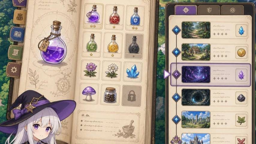 魔女秘药 操作界面 页面配图 2