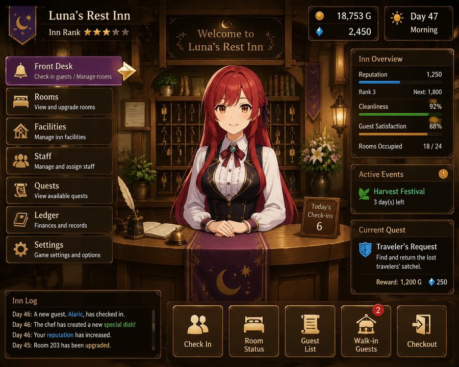 异世界旅馆 操作界面 页面配图 3