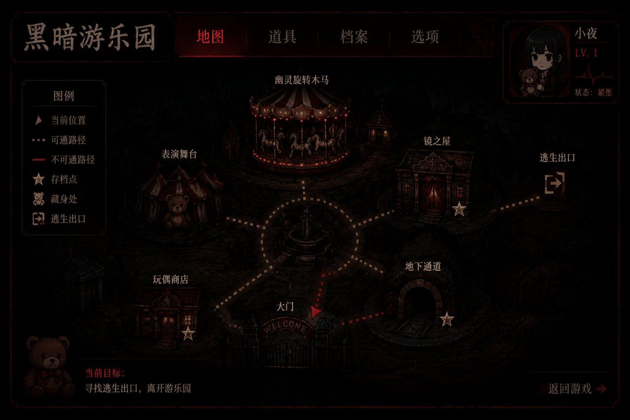 黑暗游乐园 探索场景 预览图 2