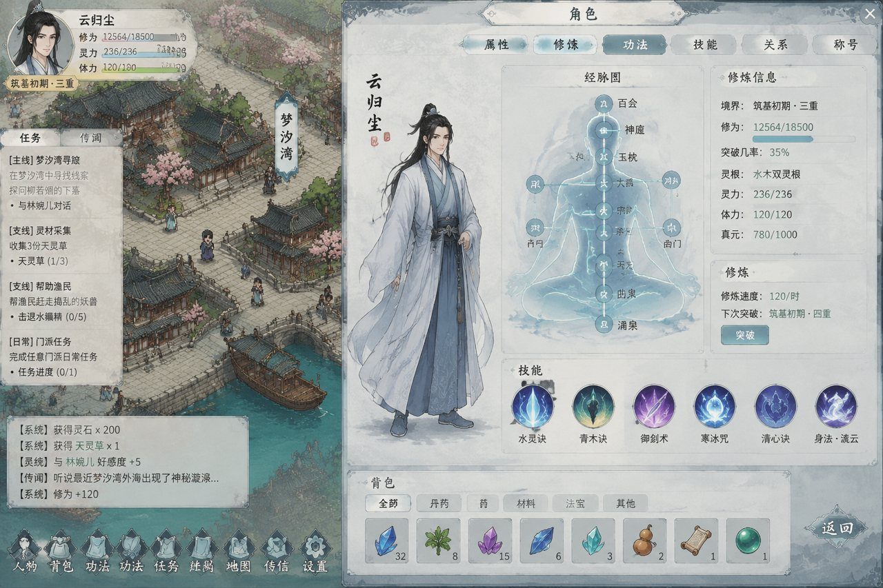 谪仙索欢录 任务推进 场景图 1